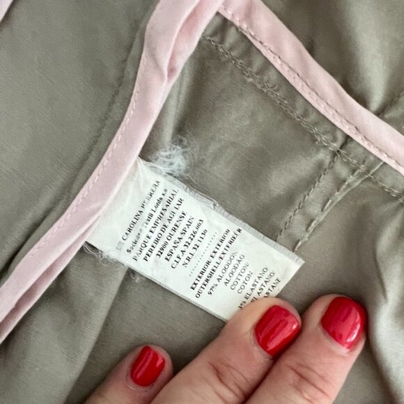 Carolina Herrera Tan tone spring jacket size 6 - Picture 8 of 9